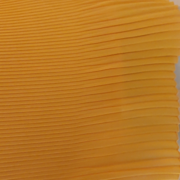 INC International Concepts Orange Pleated Skirt - Picture 4 of 8